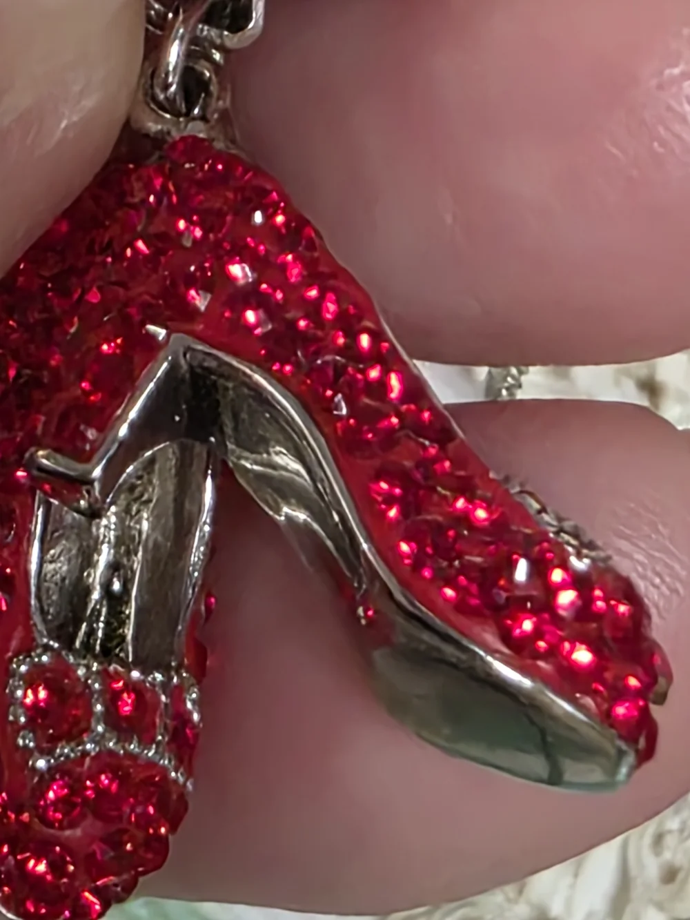 JCM Wizard Of OZ RUBY Slippers With 925 Sterling Silver 20